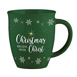J0863 Mug Christmas Begins with Christ