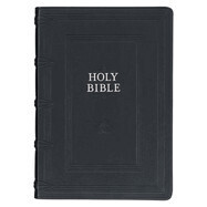 KJV222-KJV Study Bible-Black Faux Leather Indexed