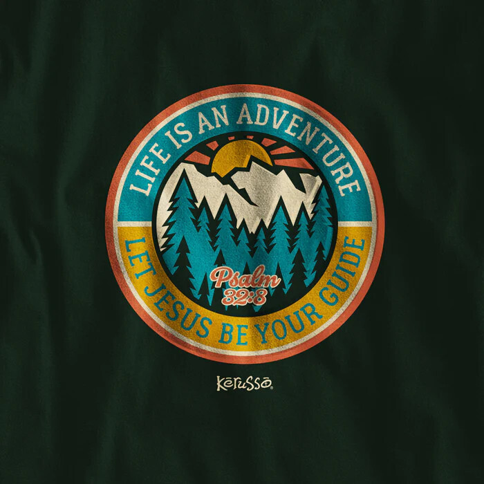 LST4550LG Mens Long Sleeve T-Shirt Adventure Psalm 32:8