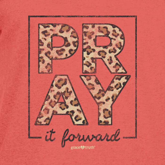 GTL4572SM grace &amp; truth Womens Hooded T-Shirt Pray It Forward