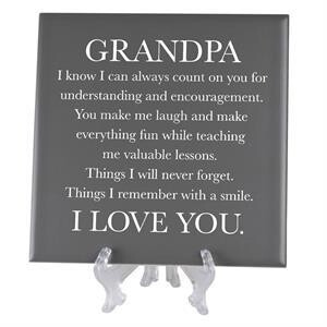 TLQ55CH Wall Tile Grandpa I Know I Can Grey
