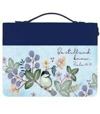 Be Still and Know bible Cover (Blue XL) 27376XL