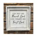 DFS-THTRSTGD-GR Double Frame Thank God Trust God Signature Finish