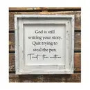DFS-TRSTAUTH-GR Double Frame God Is Still Writing Your Story Signature Finish