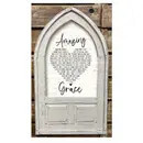 SMAR-AGRC-GR Small Arched Framed Amazing Grace Signature Finish