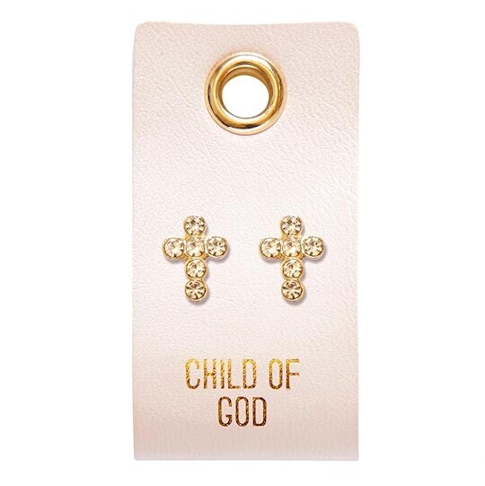 J5750 Earrings-Cross Studs