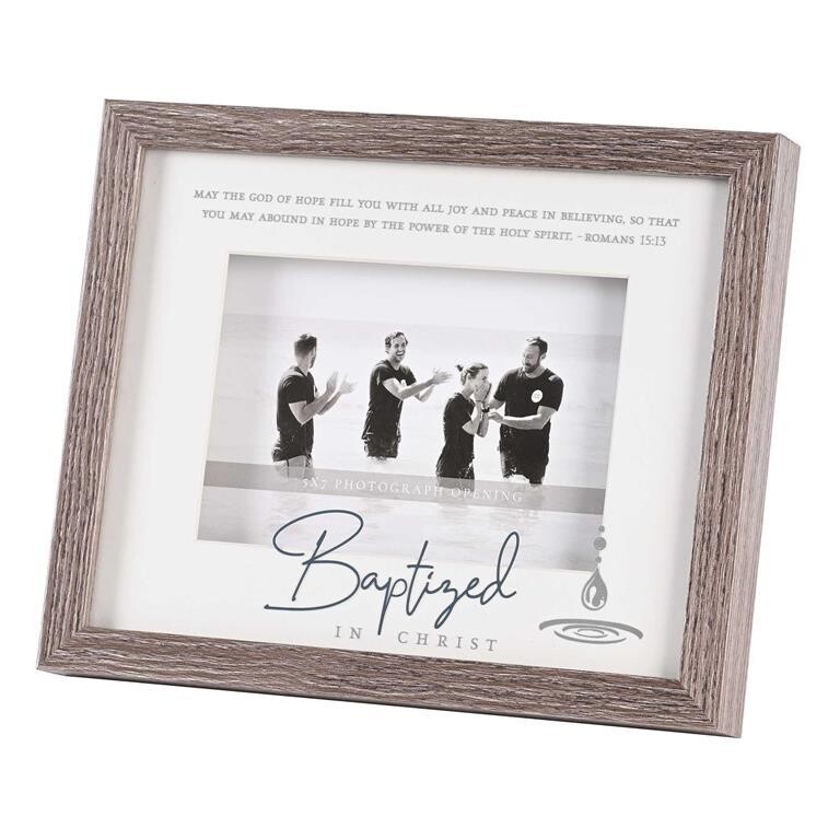 FRMWDWG-108-84 PHOTO FRAME BAPTIZED IN CHRIST