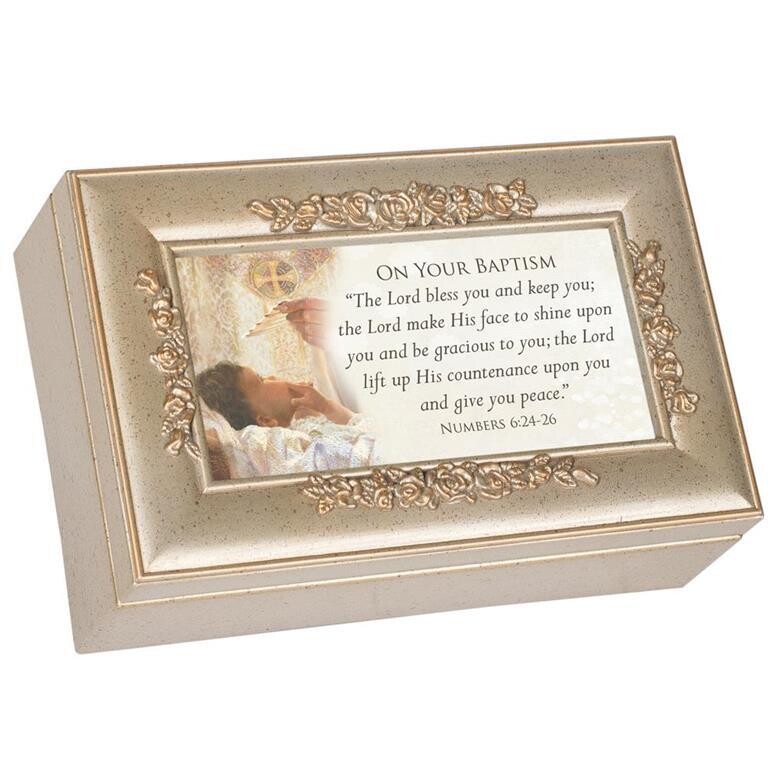PR213SC ON YOUR BAPTISM Music Box - Jesus Loves Me