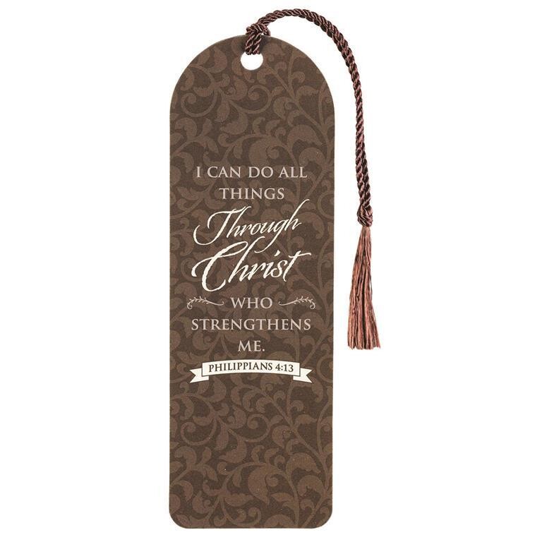 BKMTL-338-Tassel Bookmark-I Can Do All Thingss