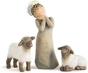 26442 - Little Shepherdess Willow Tree (w/2 sheep)