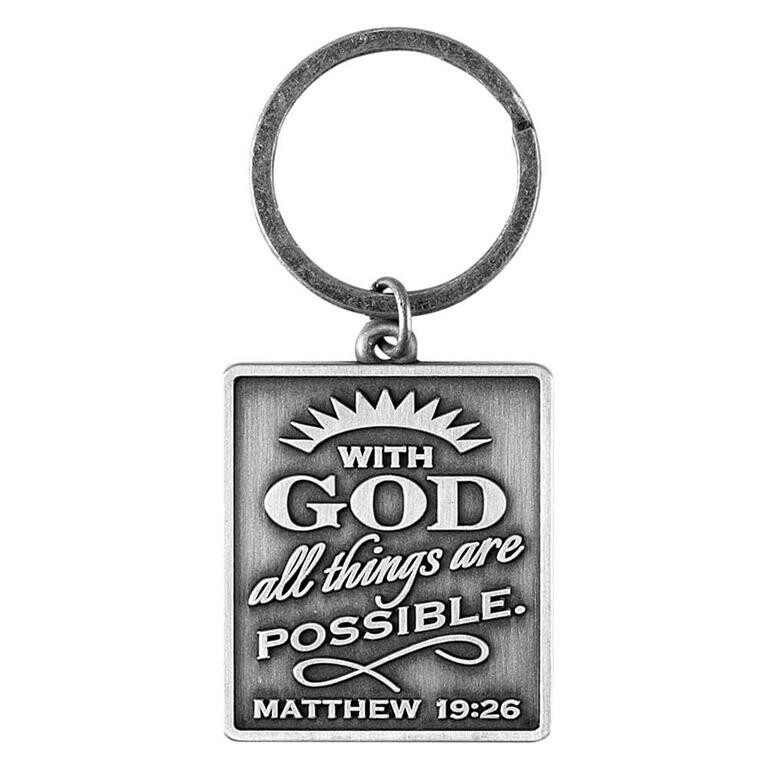 KC-685 With God All Things... Keychain
