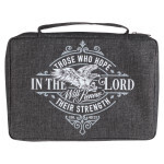 BBM734 Bible Cover-Value-Hope In The Lord Isaiah 40:31-Gray-MED