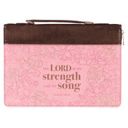 BBL719-Bible Cover LG Lord is My Strength &amp; My Song Psalm 118:14
