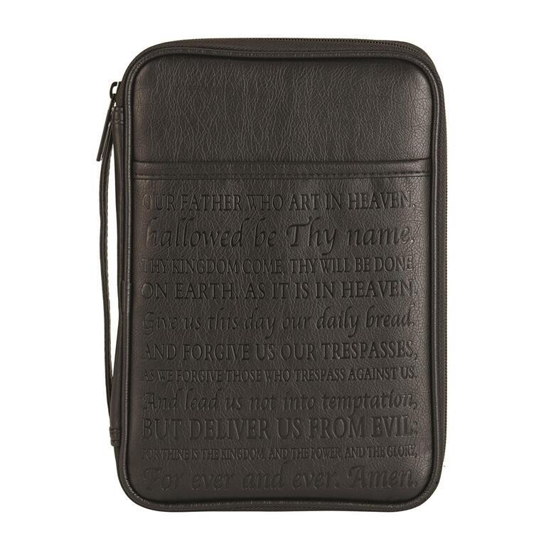 BCV-LP105 Bible Cover-Lord&#39;s Prayer Vinyl  Black