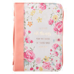BBXL663 Bible Cover Extra Large Peach All Things Extra Large Rom. 8:28