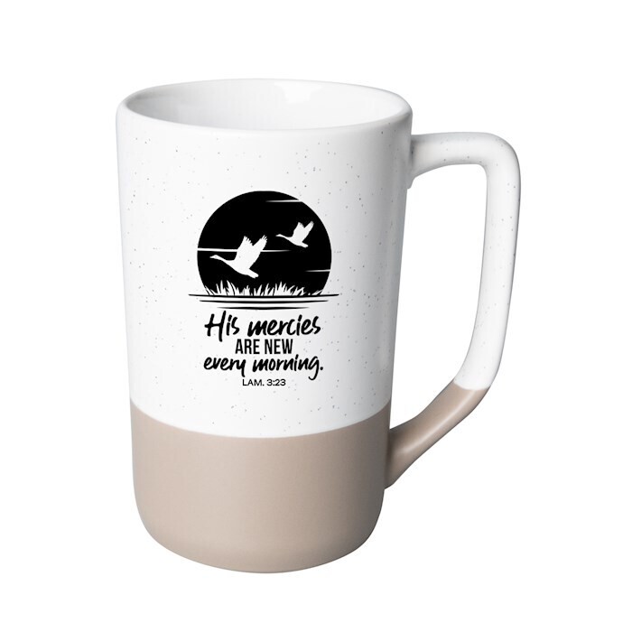 Designer Mugs-Pebble-His Mercies (Lamentations 3:23)