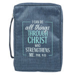 BBL659 Bible Cover Value I Can Do All Things Large