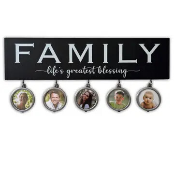 WP572 - Family Photos Wall Plaque