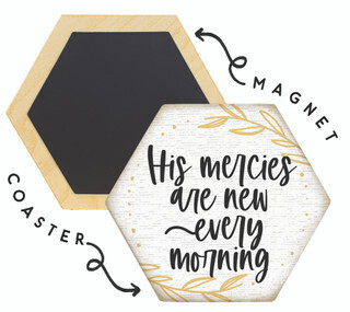 Honeycomb Coaster- His Mercies Are New Every Morning