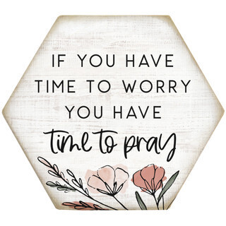 Honeycomb Coaster- Time to Pray