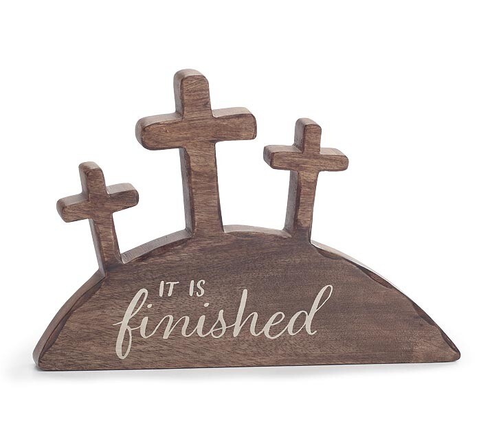 9748071 Mango Wood Calvary Shelf Sitter