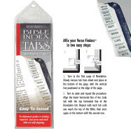 75337 Verse Finders Horizontal Thin Pack Silver Bible Tabs