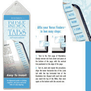 75459 Bible Tab-Verse Finders-Horizontal-Thin Pack-Tiffany Blue Damask