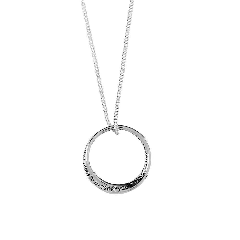 73-4773P JER 29:11 MOBIUS SIL PLT 18&quot; CHN