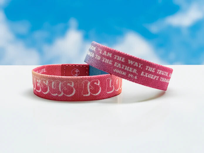 Happy Vibes/John 14:6 Wristband- Medium