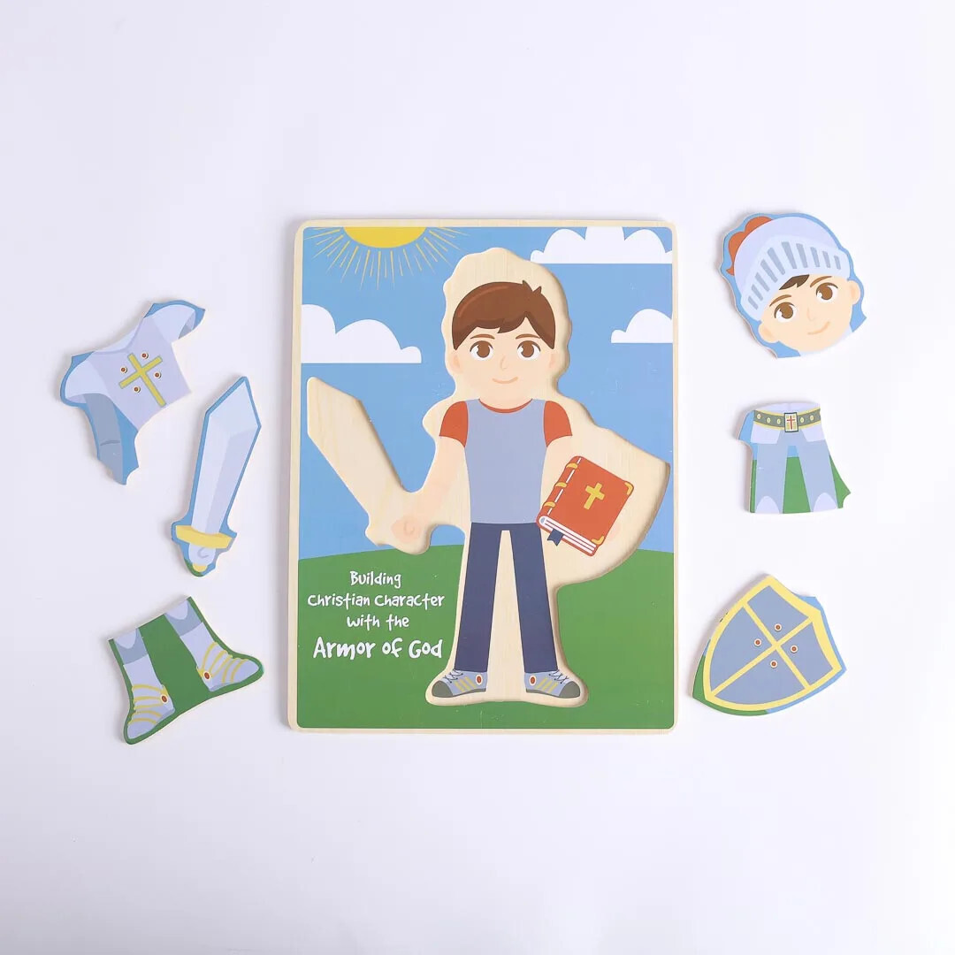 52445-Puzzle-Armor Of God-Build-A-Kid Boy (6 Pieces)