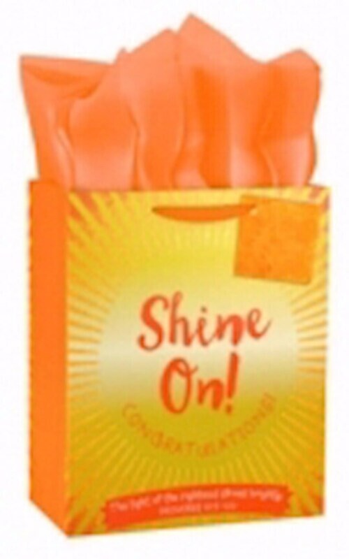 88498 Gift Bag-Shine On! Congratulations! Med.