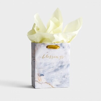 71405 Gift Bags-Small-Marble-Blessings