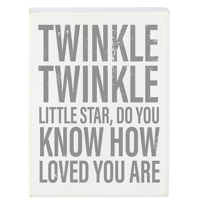 Box Sign - Twinkle Star (6&quot; x 8&quot;)