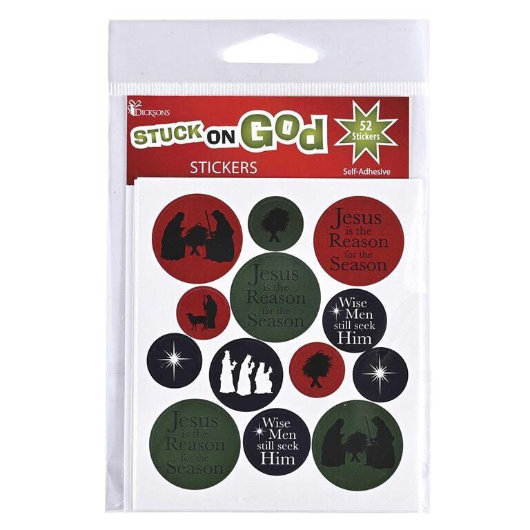CHSTKR-2007-Sticker Sheets Round Jesus Is The Reason