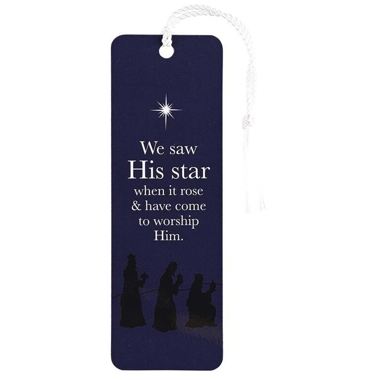 CHBKMTL-1046-Tassel Bookmark We Saw His Star