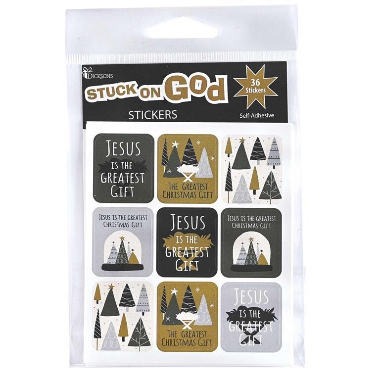 CHSTKR-2009-Sticker Sheets Jesus The Greatest Gift