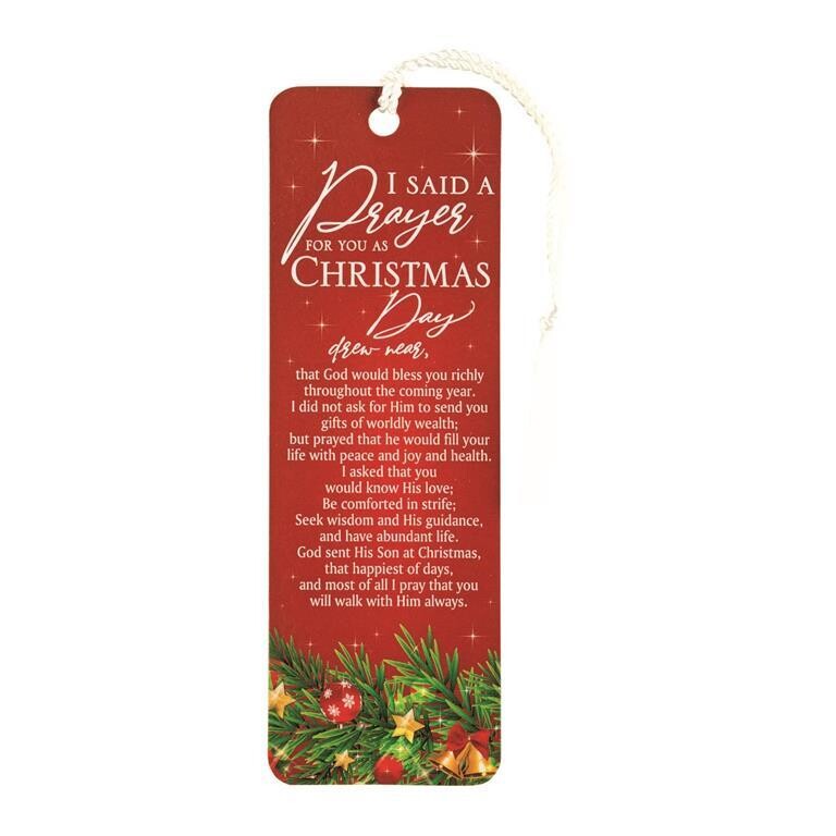 CHBKMTL-1010  I Said a Prayer for you...Christmas Bookmark