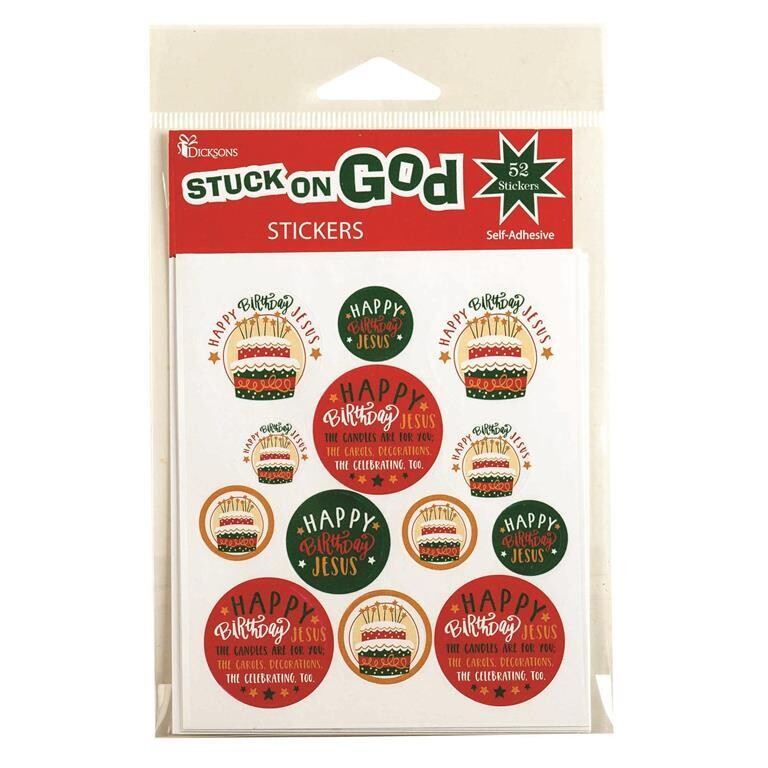 CHSTKR-2005-Stickers-Happy Birthday, Jesus!