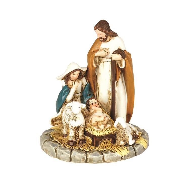 CHFIGR-142-1 PIECE HOLY FAMILY ON BASE 2.5&quot;H