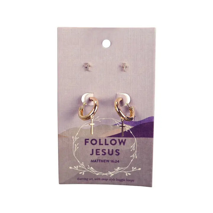GTEJ104-Grace &amp; Truth Womens Earrings Follow Me