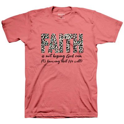 APT4689SM Womens T-Shirt Faith Leopard