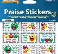 Praise Stickers-Smiley w/Praise Chart (Pack of 54)