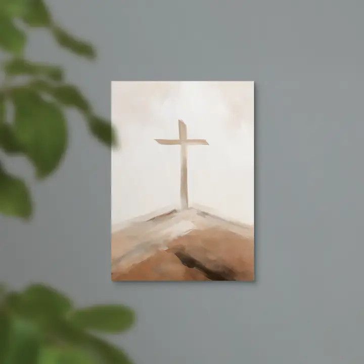 CVS0468-Single Cross Canvas