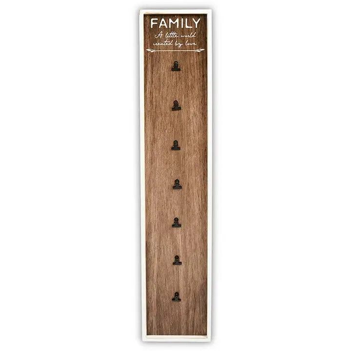 L6242-Family Wood Clip Sign