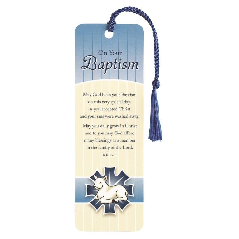 BKMTL-269-Tassel Bookmark - Baptism