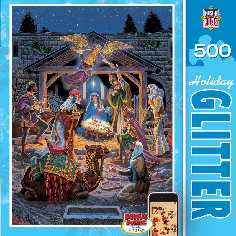 31585-Holiday - Holy Night 500pc Glitter Puzzle