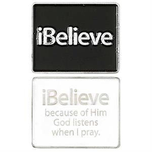 PS-112-Pocket Stone - iBelieve Because of Him