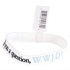N-965BX-SILICONE BRACELET W W J D