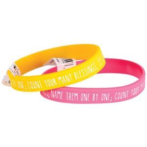 N-1062BX-BRACELET-COUNT YOUR BLESSINGS SILICONE