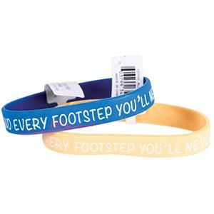 N-1056BX- BRACELET SILICONE-FOOTSTEPS..CHILDREN